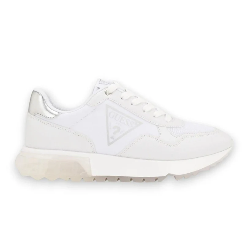 1 GUESS Melany Logo Sneakers Women - WHTSLV - Image 1