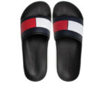 Tommy hilfiger - Men's Flag Strap Pool Slides-BLK