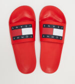 Tommy Hilfiger Men Logo Print Pool Slides-RD