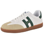 Tommy Hilfiger Berge mens Sneaker Light Natural/Hunter Green Multi - Image 2