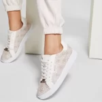 GUESS Renzy Debossed Low Top Sneaker - BGE - Image 2