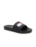 Tommy Hilfiger Men Logo Print Pool Slides-BLK - Image 3