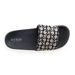 GUESS Allow Monogram Logo Pool Slides Women - BLK - Image 2