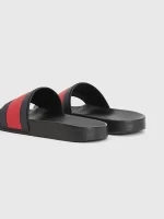 ⁦Tommy hilfiger - Men's Flag Strap Pool Slides-BLK⁩ - الصورة ⁦3⁩