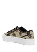 ⁦Guess Jelex Black Beige Women's Sneakers⁩ - الصورة ⁦4⁩