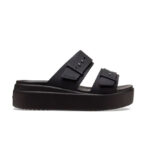 Crocs Black Brooklyn Buckle Sandals