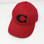 COACH F75703 Varsity C Cap Cotton Blend Men's One Size Red NWT