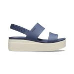 Crocs Brooklyn Low Wedge Women Sandals - NAVY