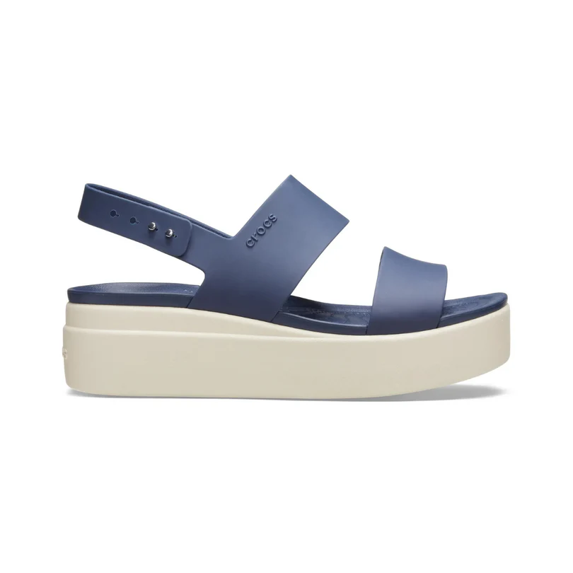 1 Crocs Brooklyn Low Wedge Women Sandals - NAVY - Image 1