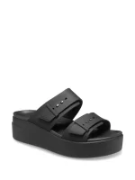Crocs Black Brooklyn Buckle Sandals - Image 7