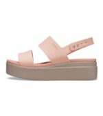 Crocs Women's Brooklyn Low Wedge-PINK - Image 3