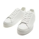 ZARA Monochrome Basic Sneakers 2211-520-WHT - Image 4