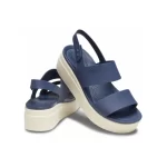 Crocs Brooklyn Low Wedge Women Sandals - NAVY - Image 3
