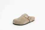 Everkix CALIDA-ANTE Suede Clog  Comfort Slip-On UNISEX– TAUPE - Image 4