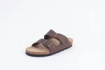Everkix Arizona Soft Footbed Double Strap Sandal - Dark Brown - Image 4