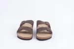 Everkix Arizona Soft Footbed Double Strap Sandal - Dark Brown - Image 5