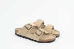 Everkix Arizona Soft Footbed Double Strap Sandal - TAUPE - Image 3