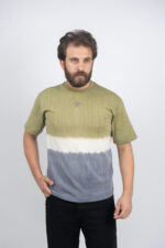GAP Men’s Olive & Grey Gradient Tie-Dye Original Tee - Image 2