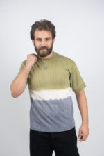 GAP Men’s Olive & Grey Gradient Tie-Dye Original Tee