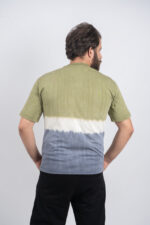 GAP Men’s Olive & Grey Gradient Tie-Dye Original Tee - Image 4