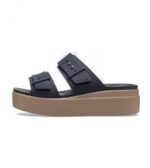 Crocs Women's Brooklyn Sandal Low Wedge-NAVY - Image 3