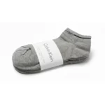 Calvin Klein Premium Everyday Low-Cut Cotton Blend Socks – Grey - Pack of 3