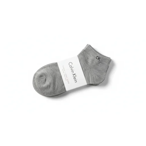 Calvin Klein Premium Low-Cut Cotton Blend Socks – Grey - Pack of 3
