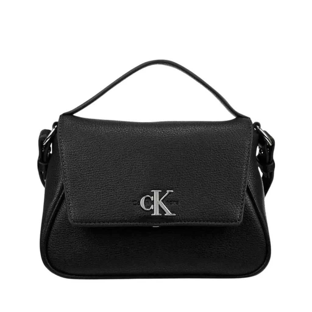 001_20260010 Calvin Klein Flap Detachable Shoulder Strap Handbag - Black - الصورة 1