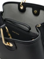 Emporio Armani Medium Grain-leather Tote Bag - Black - Image 4