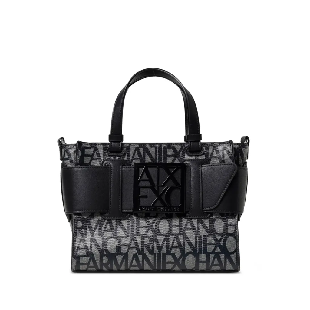 001_20260031 Susy Shopper Tote Bag in Black & Grey - Image 1