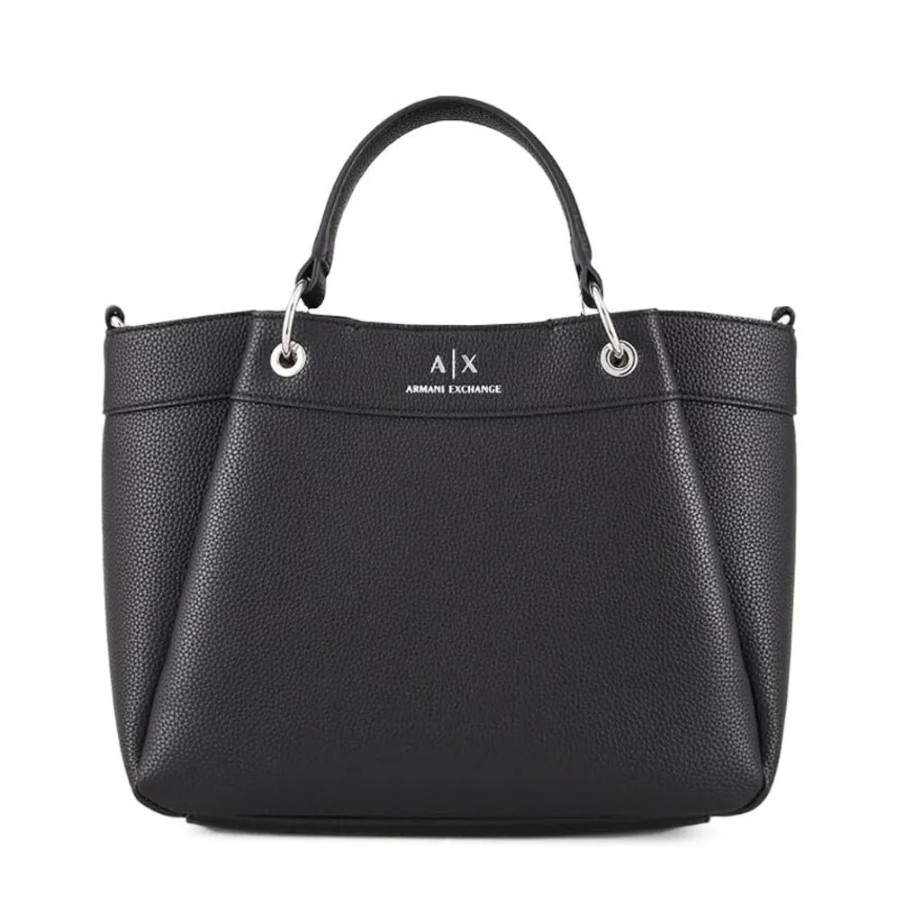 001_20260039 Armani Exchange Medium Top Handle Tote Bag Women - Blk - الصورة 1