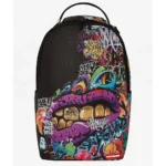 Sprayground Half Graffiti Black Backpack