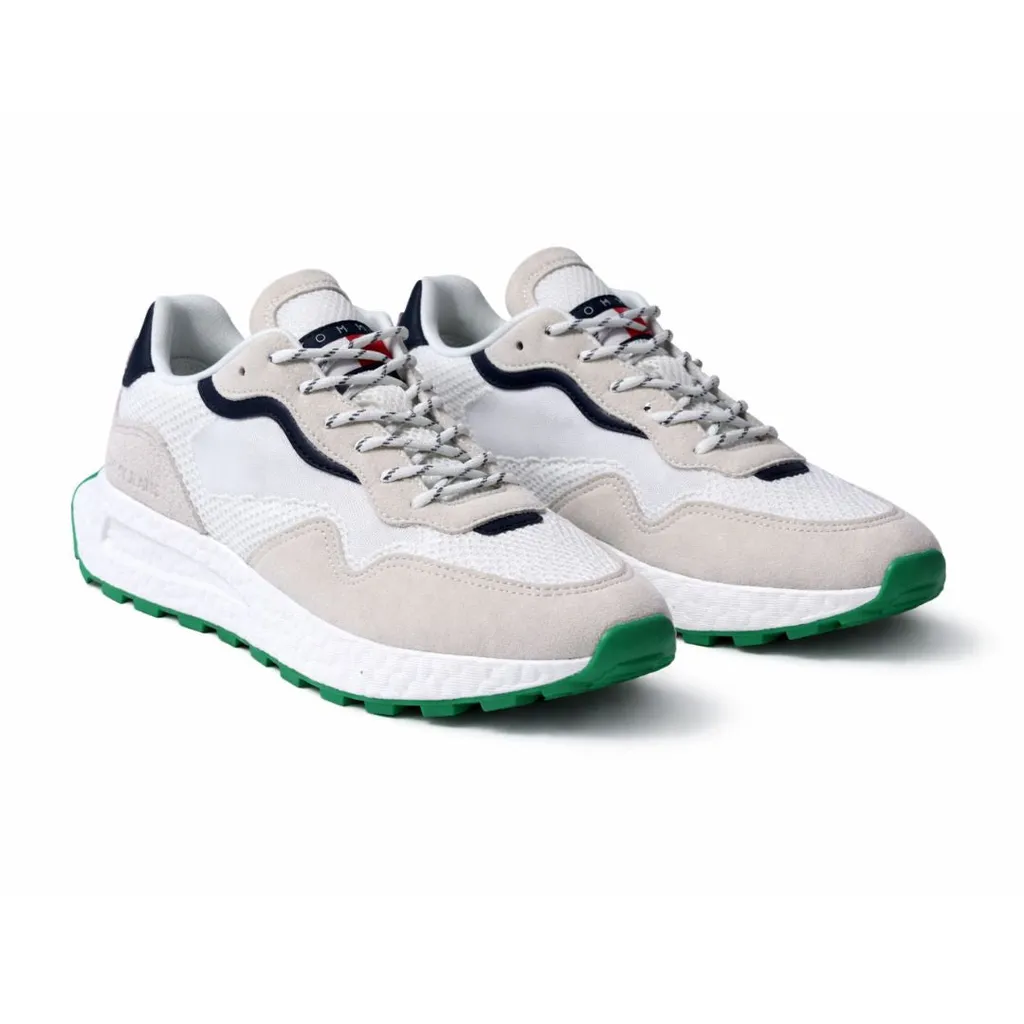 001_20260089 Tommy Jeans TJM Runner - White/Green - Image 1