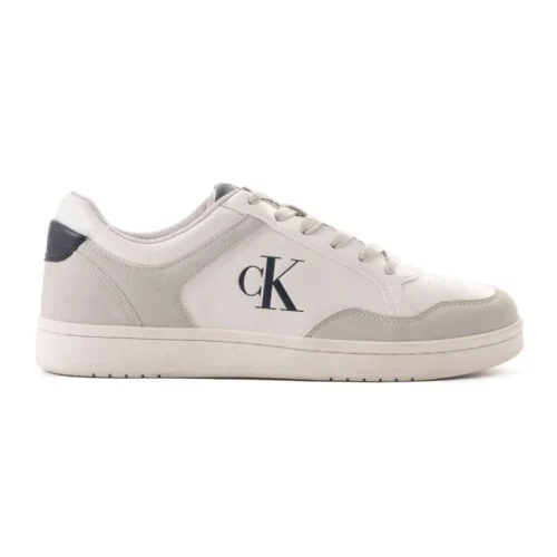 Calvin Klein Jeans Laspan Classic White Lace-Up Sneakers