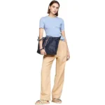 ⁦Tommy Hilfiger Ladies Poppy Tote Corp Tote Bag - Navy Blue⁩ - الصورة ⁦2⁩