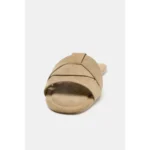 CRISS-CROSS SPLIT SUEDE FLAT SANDALS - Image 3