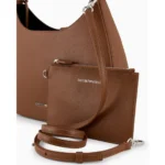 ⁦Asv Micro-Grain Recycled Leather Hobo Bag - Camel⁩ - الصورة ⁦4⁩