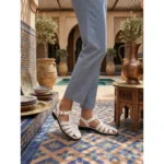 Optic White Woven Sandals