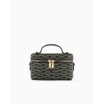 Emporio Armani Washbag with All-Over Monogram Print