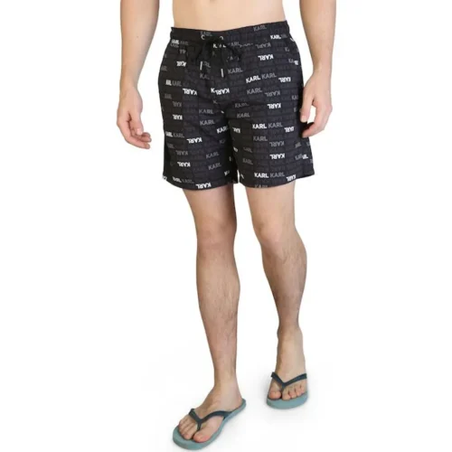 Karl Lagerfeld Rosso Polyester Men Swim Boxer