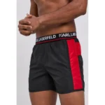 Karl Lagerfild Swimshorts - Black / Red