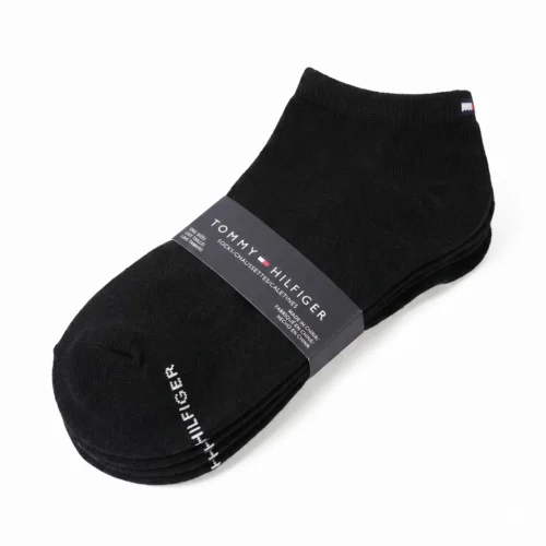 TOMMY Hilfiger 3-PACK ANKLE SOCKS – Black