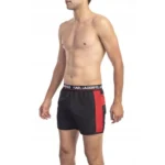⁦Karl Lagerfild Swimshorts - Black / Red⁩ - الصورة ⁦2⁩