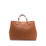 Emporio Armani Medium Grain-leather Tote Bag - Havan - Image 4